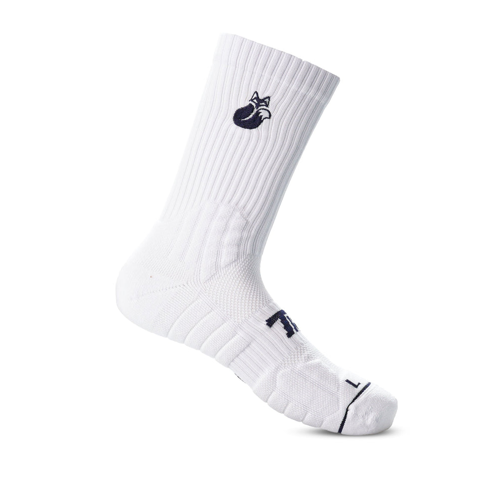 Calcetin Crew Blanco/Azul D3 Tilki Lehinde